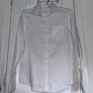 Amazon Essentials White Button-Down Dress Shirt Size Medium